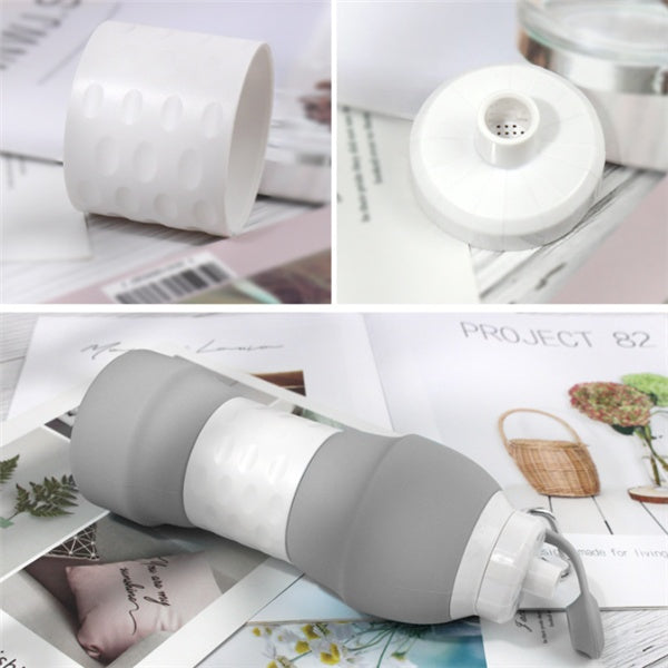 Stay hydrated anywhere with this Silicone Folding Water Bottle. Lightweight, leak-proof, and portable—perfect for travel, gym, hiking, or daily use.