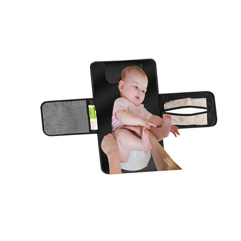 Make diaper changes hassle-free anywhere with this Baby Portable Foldable Travel Nappy Changing Mat. Waterproof, compact, and washable, it’s perfect for on-the-go use and comes with a convenient storage bag.