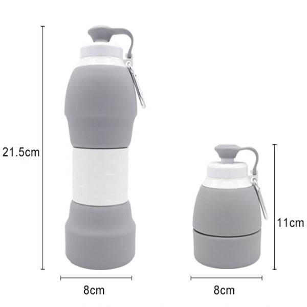 Stay hydrated anywhere with this Silicone Folding Water Bottle. Lightweight, leak-proof, and portable—perfect for travel, gym, hiking, or daily use.