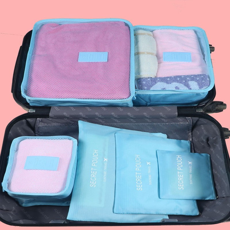 Stay organized on every trip with these Portable Travel Luggage Packing Cubes. Lightweight, durable, and space-saving—perfect for keeping clothes and essentials neatly arranged in your suitcase.