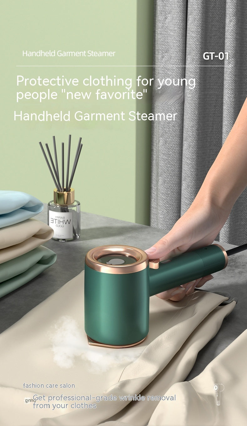 Keep your clothes wrinkle-free anywhere with this Mini Portable Handheld Garment Steamer. Compact, travel-friendly, and effective—perfect for home or on-the-go use.