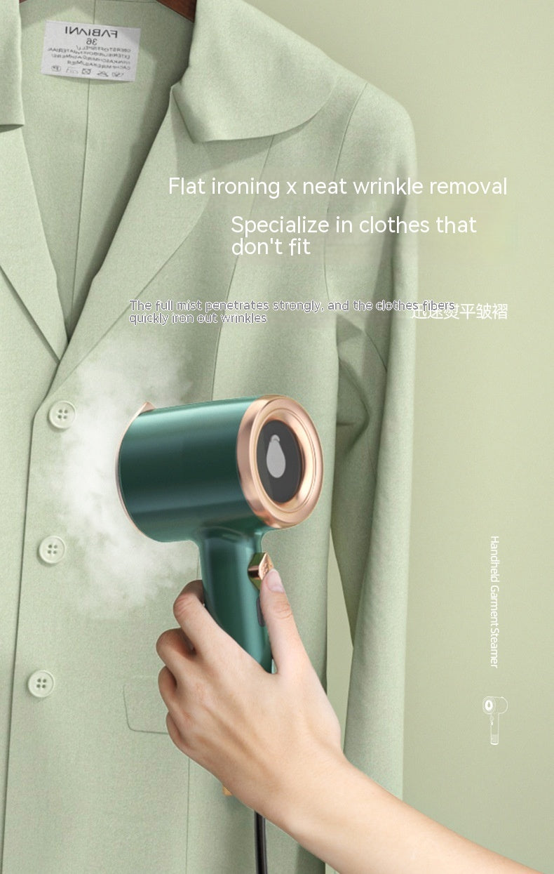 Keep your clothes wrinkle-free anywhere with this Mini Portable Handheld Garment Steamer. Compact, travel-friendly, and effective—perfect for home or on-the-go use.