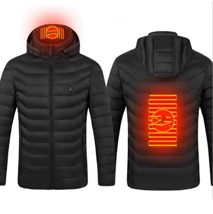 Stay warm in winter with this USB Heated Jacket. Comfortable, adjustable heating, and perfect for outdoor work, travel, or daily wear.