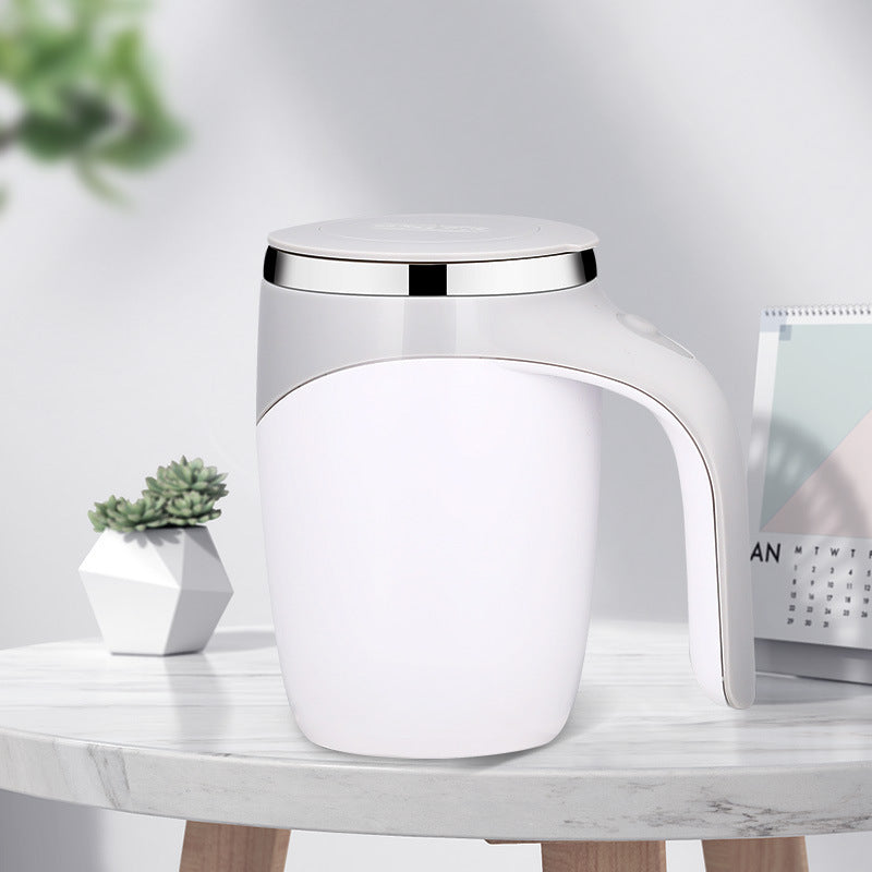 Mix drinks effortlessly with this Rechargeable Automatic Stirring Cup. Perfect for coffee, milkshakes, or tea—portable, electric, and convenient for home or office use.