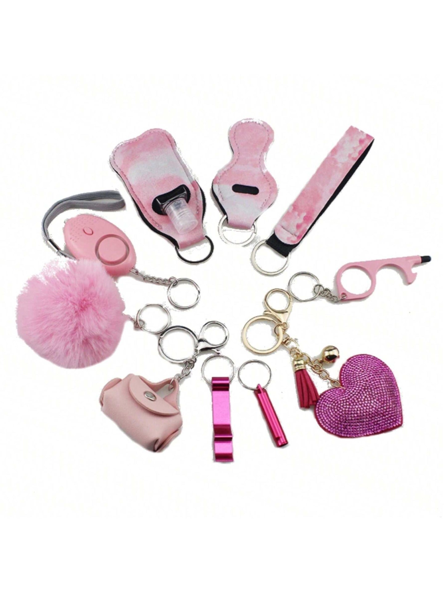 Stay safe anywhere with this 10 PCS Personal Alarm Safety Set. Compact, easy to use, and ideal for emergencies or personal protection.