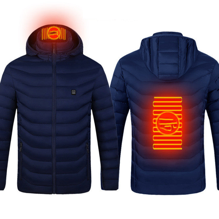 Stay warm in winter with this USB Heated Jacket. Comfortable, adjustable heating, and perfect for outdoor work, travel, or daily wear.