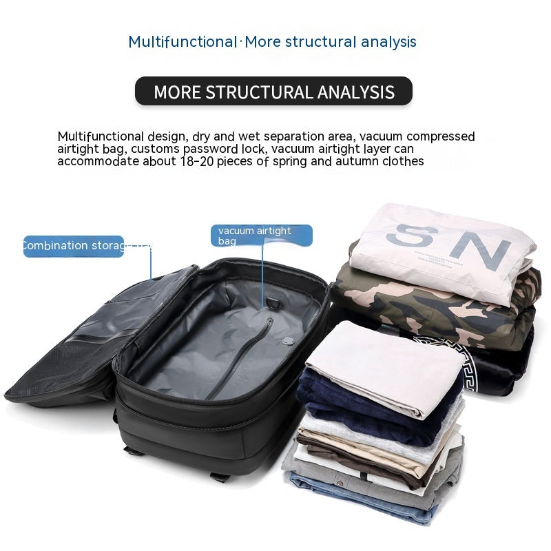 Carry work and travel essentials with ease using this Men’s Business Travel Backpack. Multifunctional, large-capacity, and equipped for laptops—perfect for business trips or daily commuting.