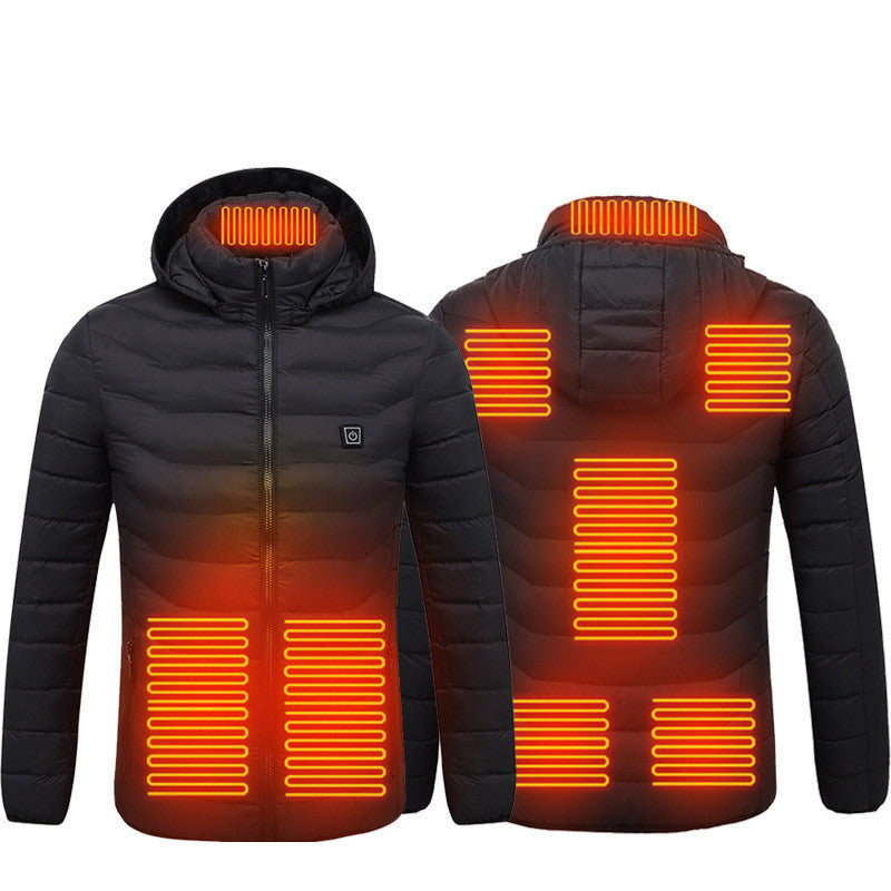 Stay warm in winter with this USB Heated Jacket. Comfortable, adjustable heating, and perfect for outdoor work, travel, or daily wear.