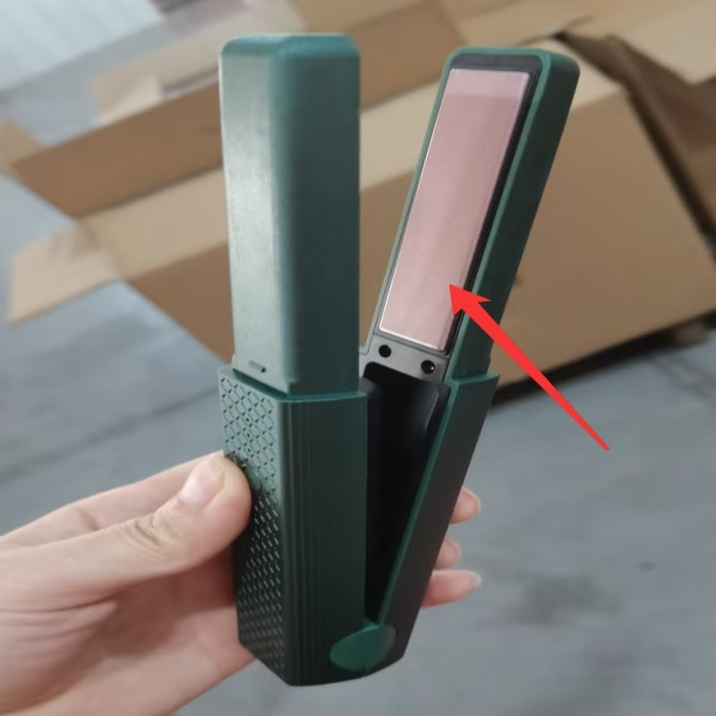 Style your hair anywhere with this Cordless USB Hair Straightener. Mini ceramic design, portable, and perfect for straightening or curling on the go.