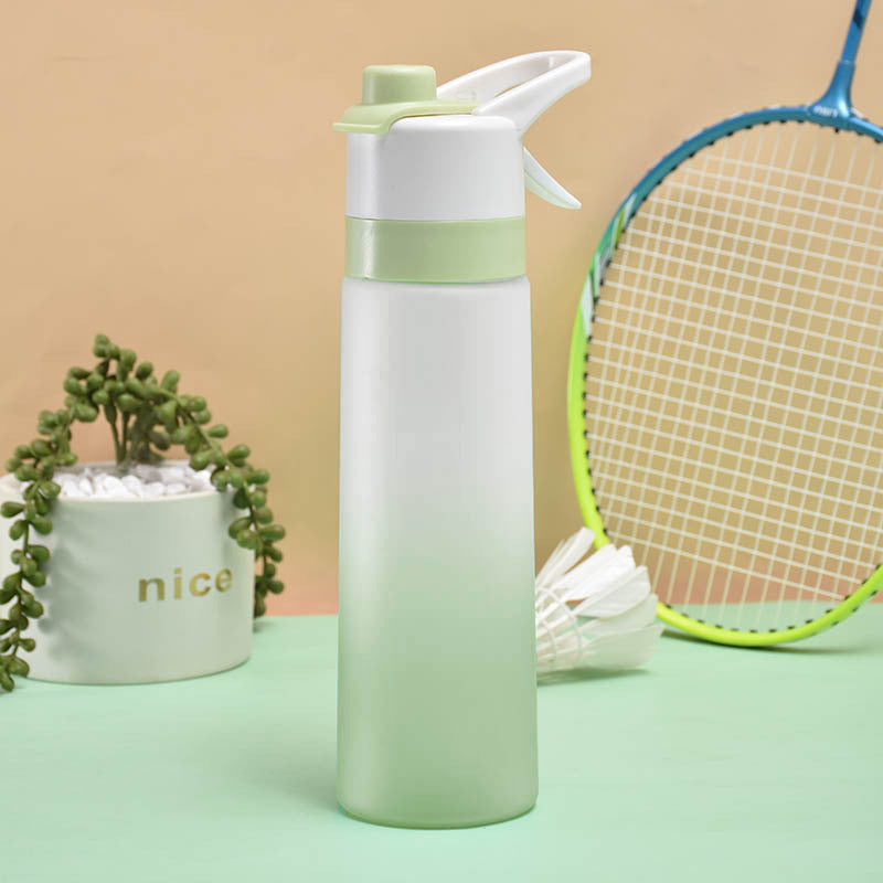 Stay refreshed on the go with this Large Capacity Spray Water Bottle. Lightweight, portable, and perfect for sports, fitness, travel, or outdoor activities.