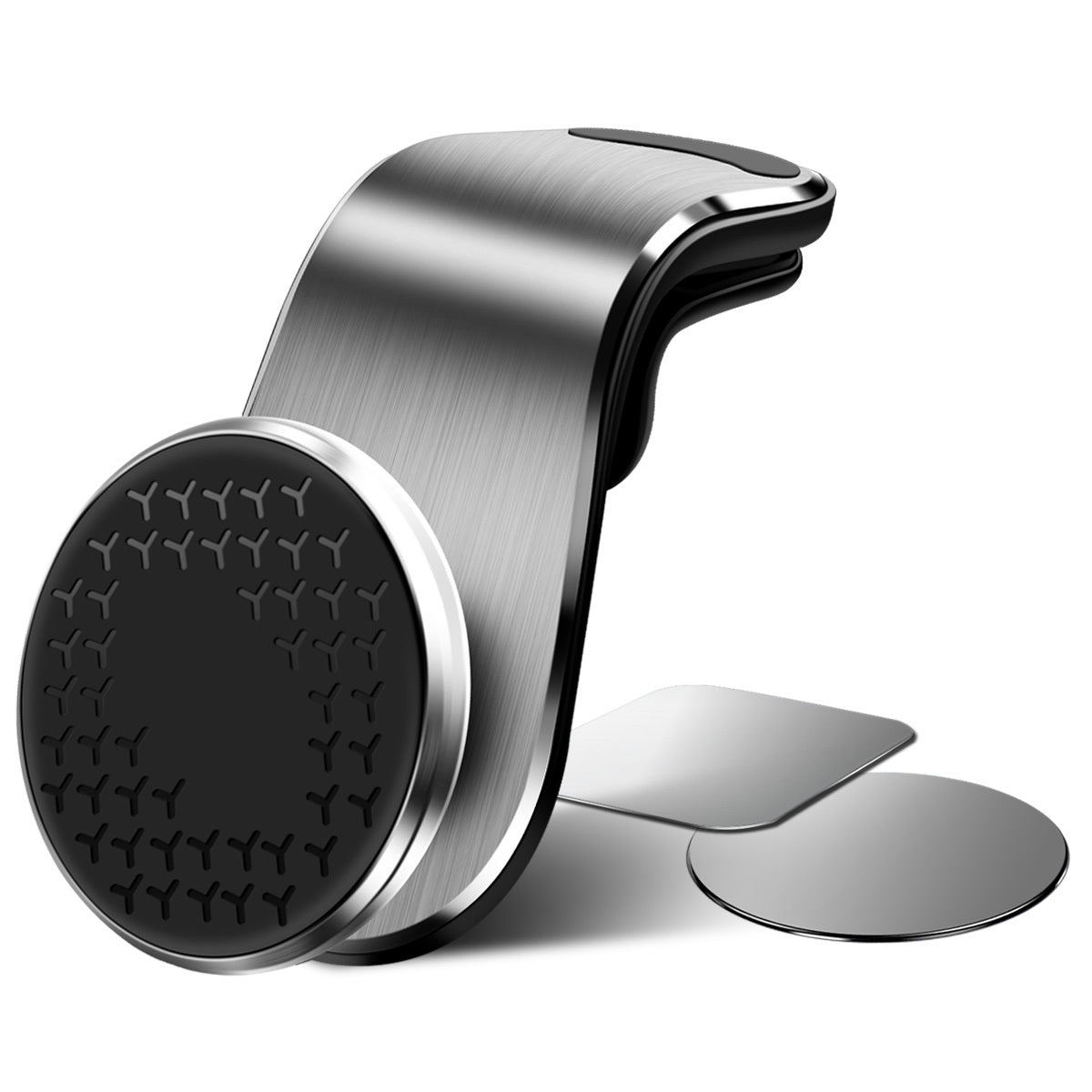 Keep your phone secure while driving with this Magnetic Car Phone Holder. Easy to install, adjustable, and compatible with most smartphones—perfect for safe, hands-free use.