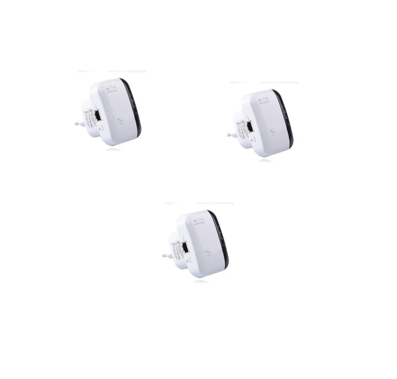 Boost your internet coverage with this Wireless WiFi Repeater and Range Extender. Easy to set up, compact, and reliable—perfect for home or office use.