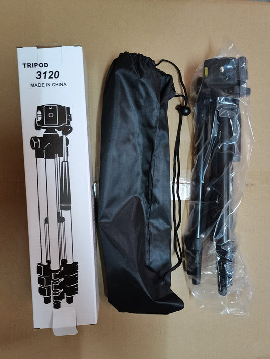 Capture steady shots anywhere with this Portable Camera Tripod. Compatible with Apple devices, DSLR cameras, and micro single cameras—lightweight and easy to carry.