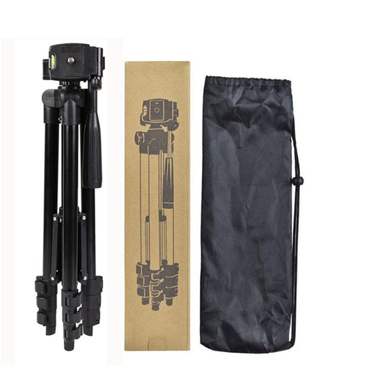 Capture steady shots anywhere with this Portable Camera Tripod. Compatible with Apple devices, DSLR cameras, and micro single cameras—lightweight and easy to carry.