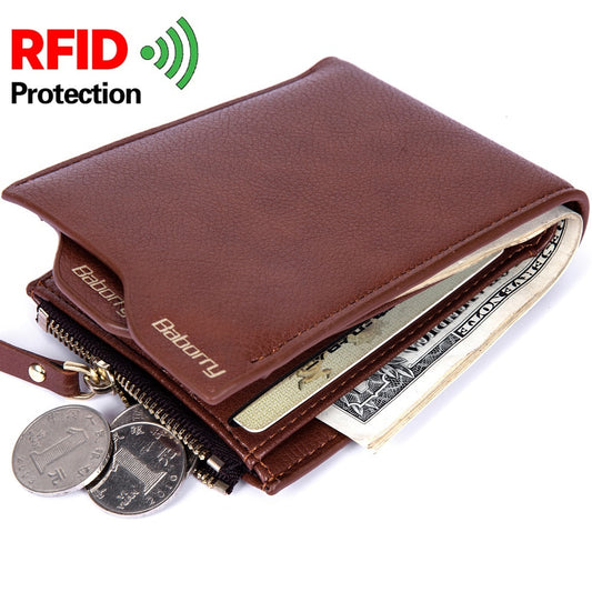Keep your cards and cash secure with this RFID Men’s Wallet. Sleek, durable, and perfect for everyday use or travel.