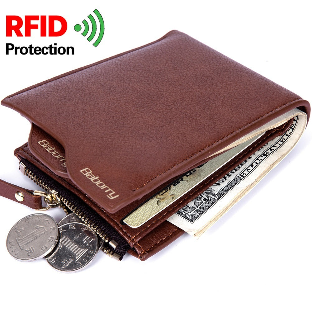 Keep your cards and cash secure with this RFID Men’s Wallet. Sleek, durable, and perfect for everyday use or travel.