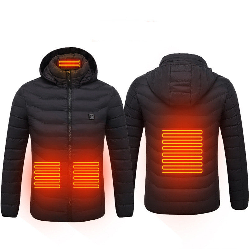 Stay warm in winter with this USB Heated Jacket. Comfortable, adjustable heating, and perfect for outdoor work, travel, or daily wear.