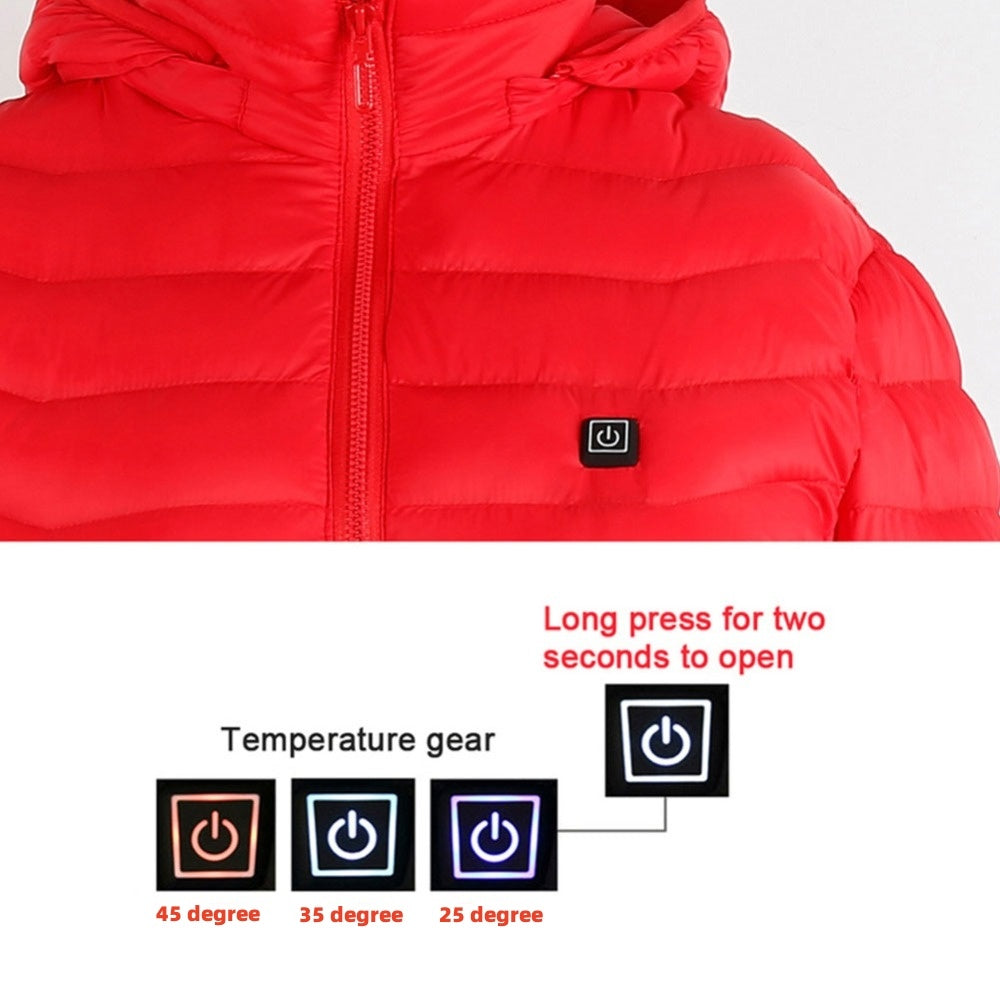 Stay warm in winter with this USB Heated Jacket. Comfortable, adjustable heating, and perfect for outdoor work, travel, or daily wear.