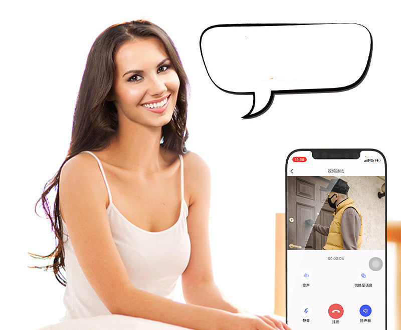 Monitor your home easily with this Wireless WiFi Video Doorbell. Intercom-enabled, remote-accessible, and perfect for security and convenience.