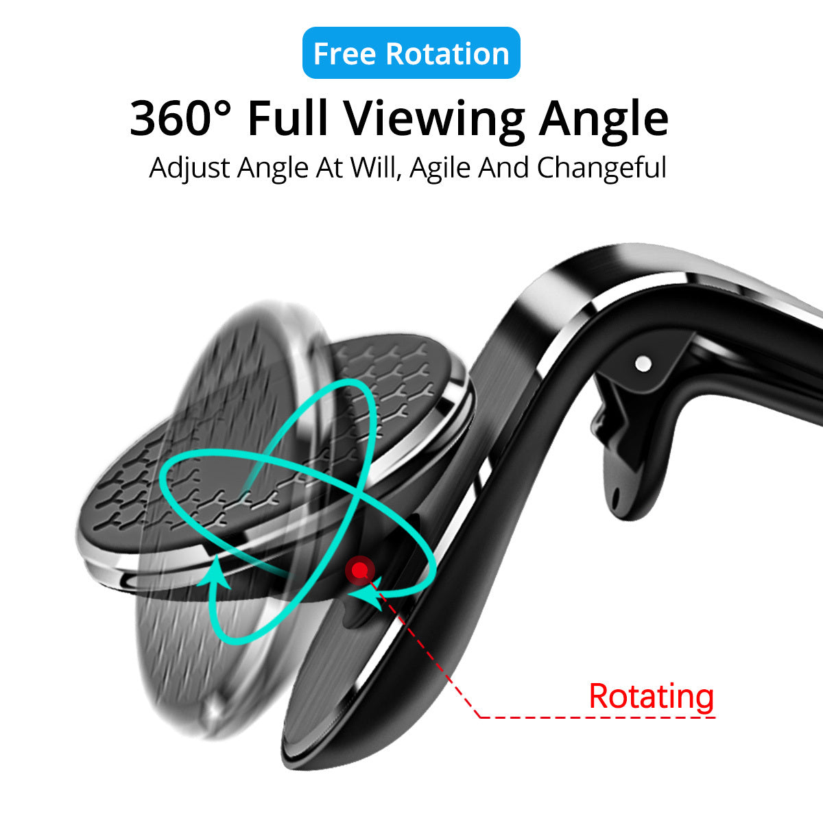 Keep your phone secure while driving with this Magnetic Car Phone Holder. Easy to install, adjustable, and compatible with most smartphones—perfect for safe, hands-free use.