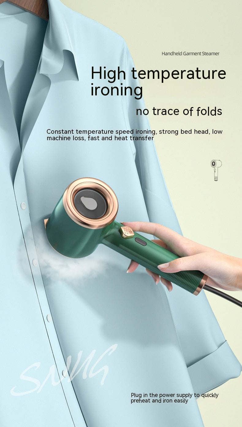 Keep your clothes wrinkle-free anywhere with this Mini Portable Handheld Garment Steamer. Compact, travel-friendly, and effective—perfect for home or on-the-go use.