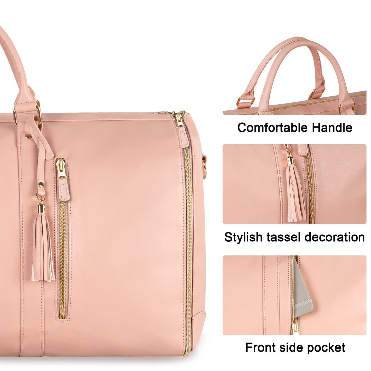 Travel in style with this Large Capacity Women’s Travel Duffle Bag. Foldable, waterproof, and perfect for clothes, trips, or weekend getaways.