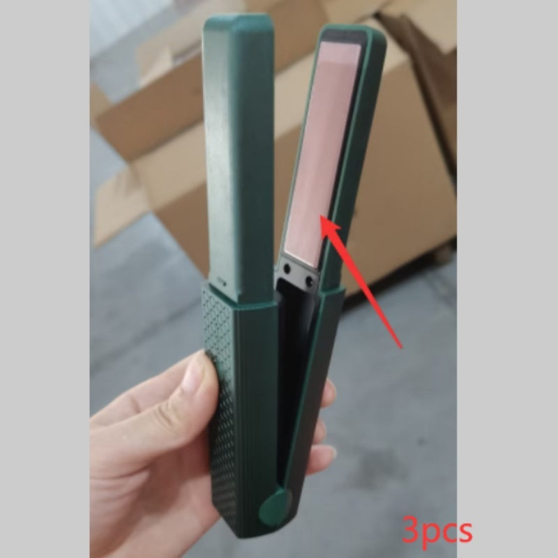 Style your hair anywhere with this Cordless USB Hair Straightener. Mini ceramic design, portable, and perfect for straightening or curling on the go.