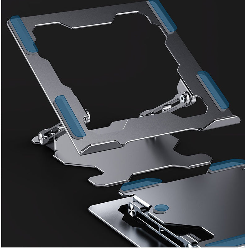 Work comfortably anywhere with this Adjustable Aluminum Alloy Laptop Stand. Portable, durable, and compatible with most laptops—perfect for home, office, or travel.