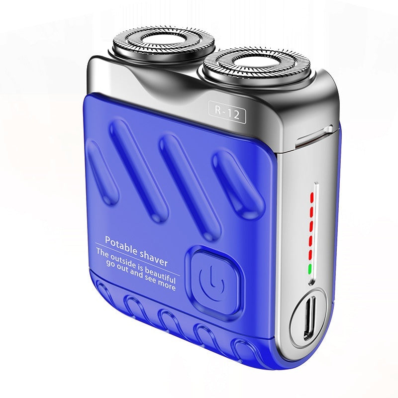 Stay groomed on the go with this Portable Dual-Ring Electric Shaver for Men. Compact, rechargeable, and featuring a double floating magnetic blade head—perfect for travel and daily use.