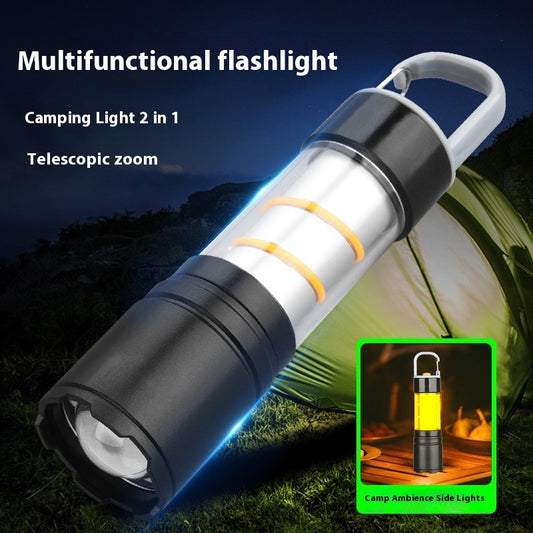 Illuminate your adventures with this Portable Outdoor Aluminum Alloy Camping Lantern. Durable, lightweight, and easy to carry—perfect for camping, hiking, and outdoor activities.