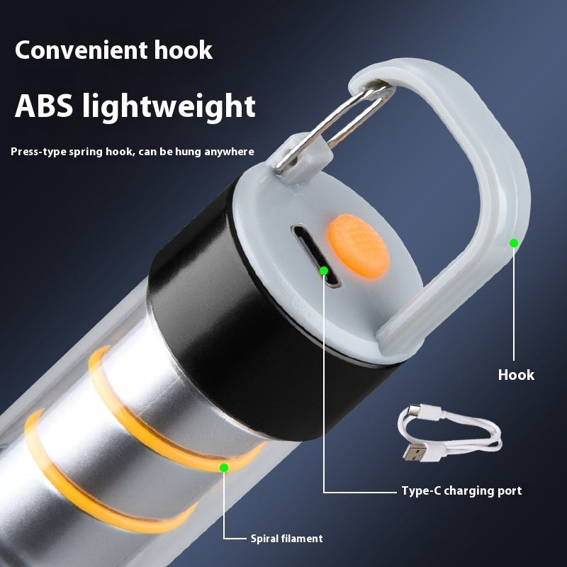 Illuminate your adventures with this Portable Outdoor Aluminum Alloy Camping Lantern. Durable, lightweight, and easy to carry—perfect for camping, hiking, and outdoor activities.