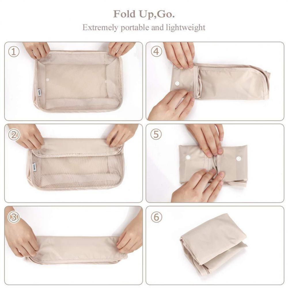 Keep your suitcase organized with this 8-Piece Luggage Divider Packing Cube Set. Perfect for clothes, underwear, and shoes—lightweight, durable, and travel-friendly.