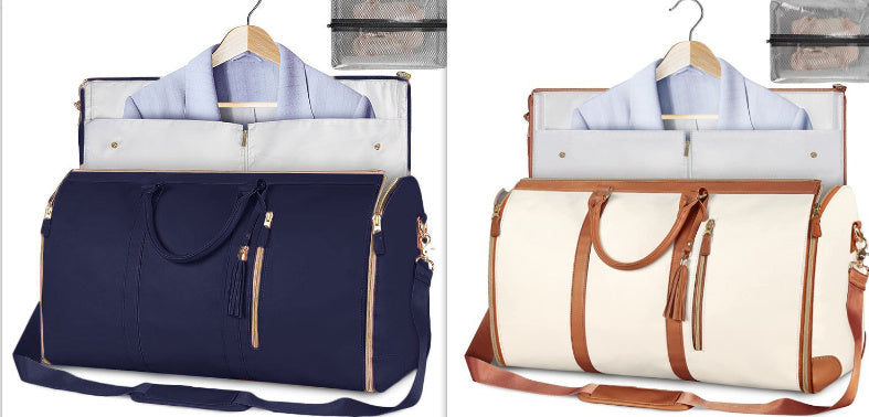 Travel in style with this Large Capacity Women’s Travel Duffle Bag. Foldable, waterproof, and perfect for clothes, trips, or weekend getaways.