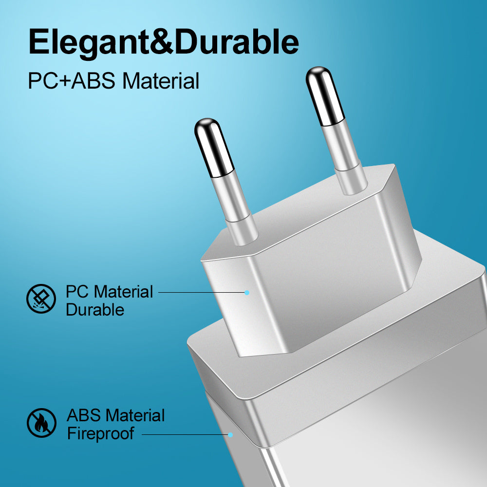 Charge multiple devices quickly with this USB Quick Charge 3.0 4-Port Adapter. Portable, efficient, and perfect for smartphones and tablets on the go.