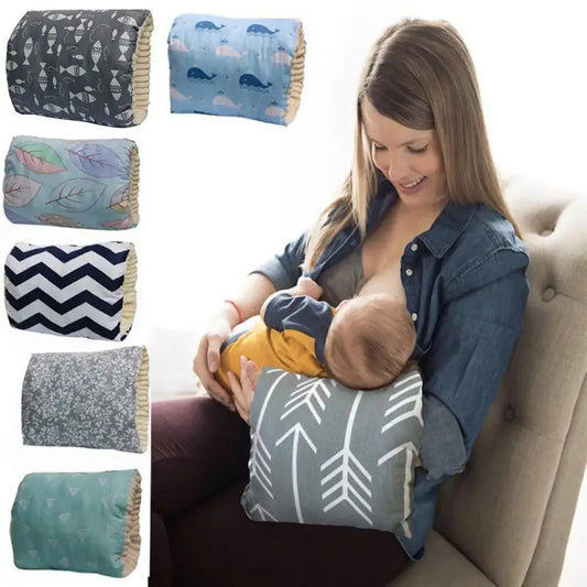 Make feeding time comfortable with this Adjustable Cotton Baby Nursing Arm Pillow. Soft, washable, and perfect for breastfeeding or bottle-feeding your infant.