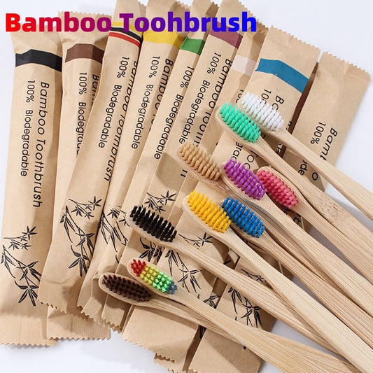 Upgrade your oral care with this 10-Piece Colorful Bamboo Toothbrush Set. Soft bristles, eco-friendly materials, and charcoal-infused tips make it perfect for gentle, effective cleaning.