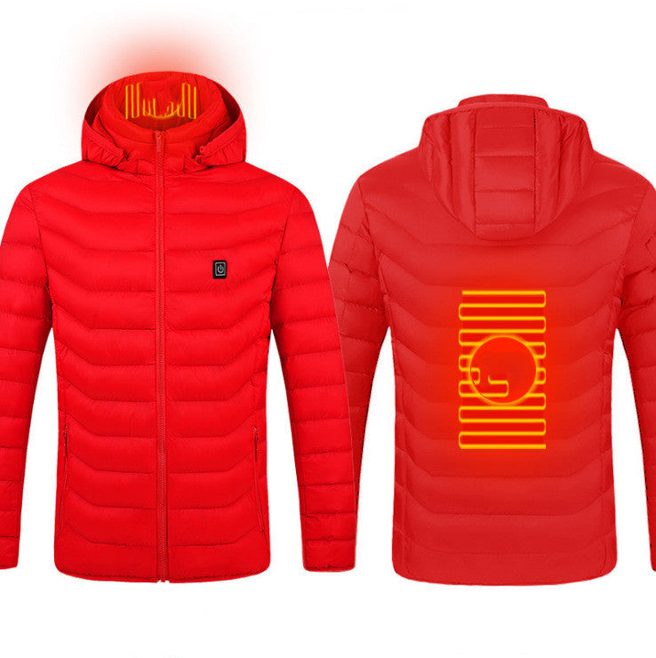 Stay warm in winter with this USB Heated Jacket. Comfortable, adjustable heating, and perfect for outdoor work, travel, or daily wear.