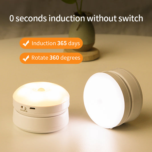 Illuminate your space automatically with this Rotating Human Body Sensor Light. Motion-activated, energy-efficient, and versatile—perfect for corridors, garages, wardrobes, or night-time use.