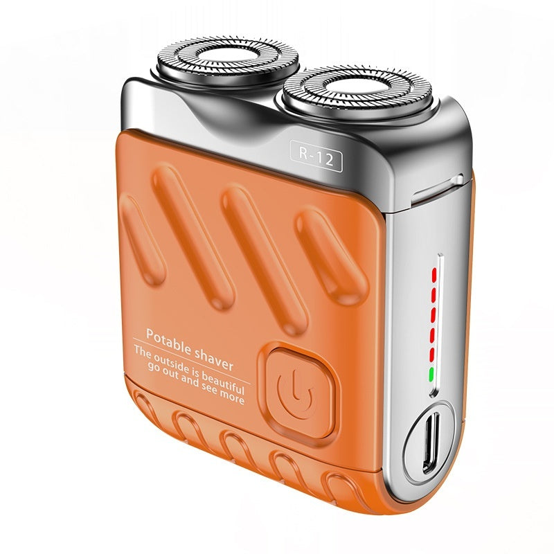 Stay groomed on the go with this Portable Dual-Ring Electric Shaver for Men. Compact, rechargeable, and featuring a double floating magnetic blade head—perfect for travel and daily use.