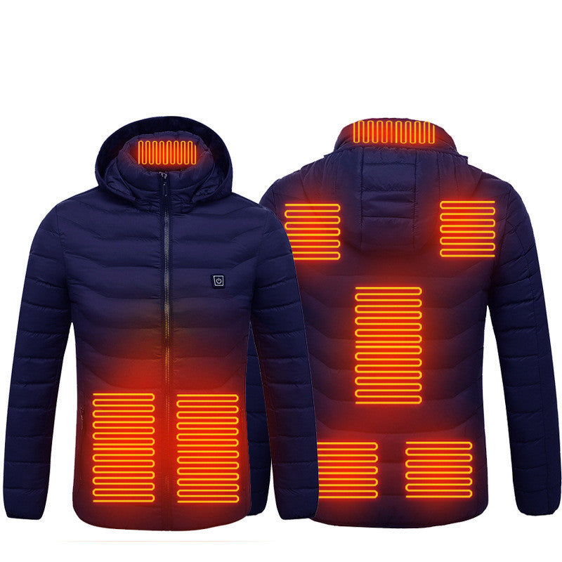 Stay warm in winter with this USB Heated Jacket. Comfortable, adjustable heating, and perfect for outdoor work, travel, or daily wear.