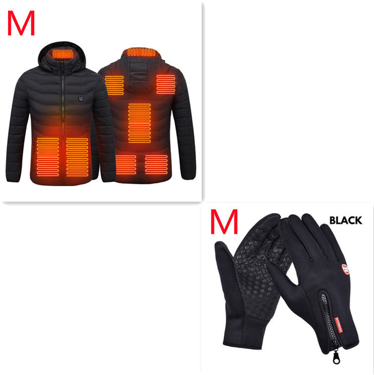 Stay warm in winter with this USB Heated Jacket. Comfortable, adjustable heating, and perfect for outdoor work, travel, or daily wear.