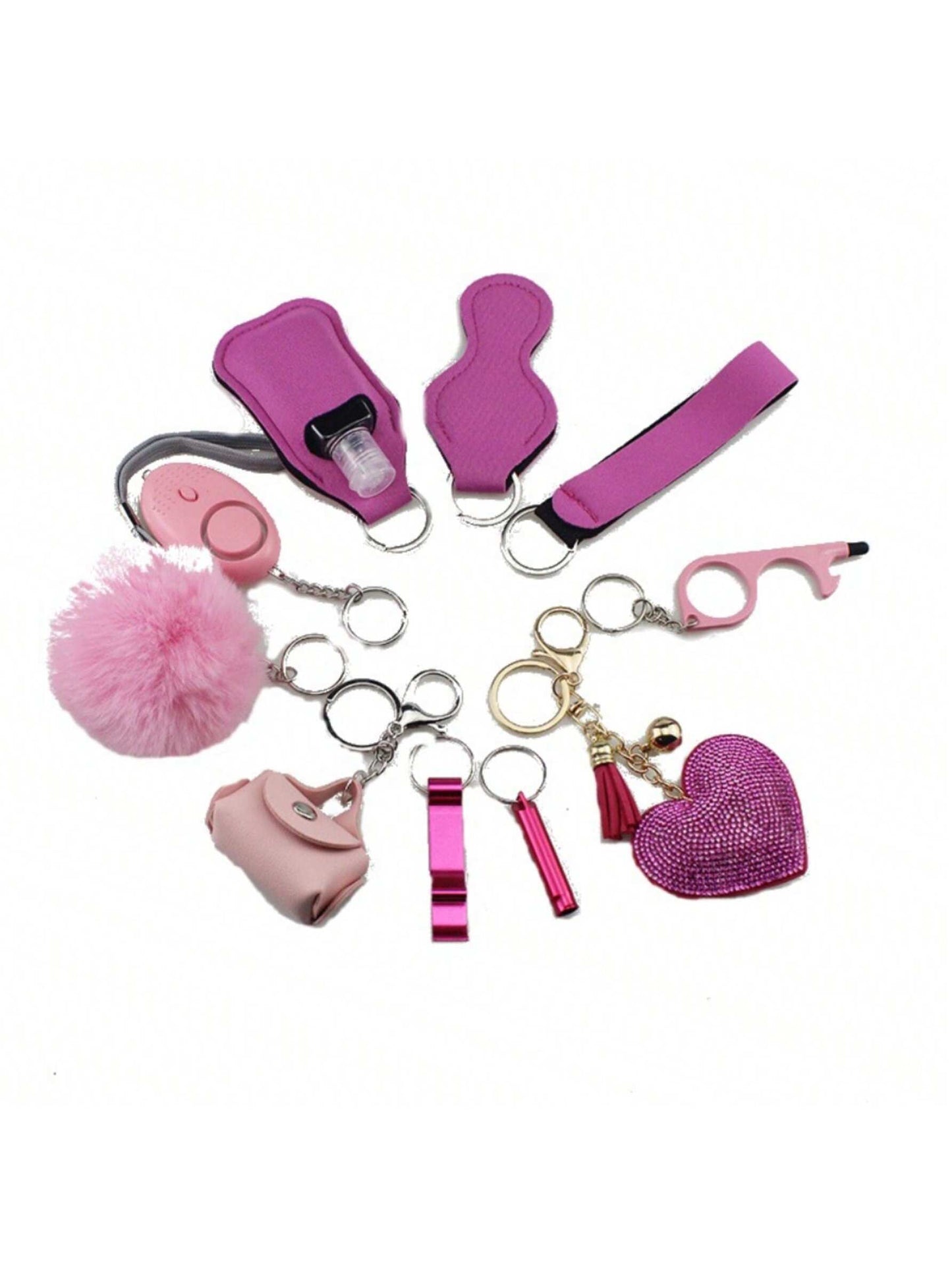 Stay safe anywhere with this 10 PCS Personal Alarm Safety Set. Compact, easy to use, and ideal for emergencies or personal protection.