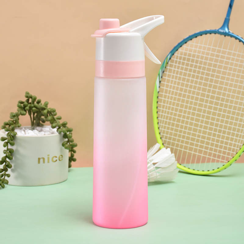 Stay refreshed on the go with this Large Capacity Spray Water Bottle. Lightweight, portable, and perfect for sports, fitness, travel, or outdoor activities.