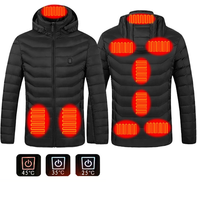 Stay warm in winter with this USB Heated Jacket. Comfortable, adjustable heating, and perfect for outdoor work, travel, or daily wear.