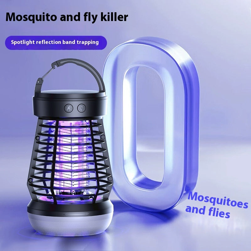 Keep your space mosquito-free with this 2-in-1 Electric Mosquito Killer Lamp. USB rechargeable, multifunctional, and perfect for camping, terraces, or emergency use.