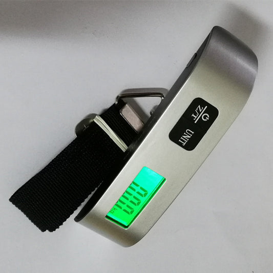 Weigh your luggage accurately with this ABS Metal Electronic Digital Hanging Scale. Portable, durable, and features an LCD display—perfect for travel or shipping.