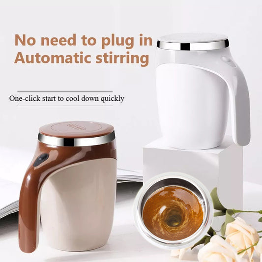 Mix drinks effortlessly with this Rechargeable Automatic Stirring Cup. Perfect for coffee, milkshakes, or tea—portable, electric, and convenient for home or office use.
