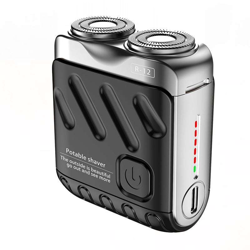 Stay groomed on the go with this Portable Dual-Ring Electric Shaver for Men. Compact, rechargeable, and featuring a double floating magnetic blade head—perfect for travel and daily use.